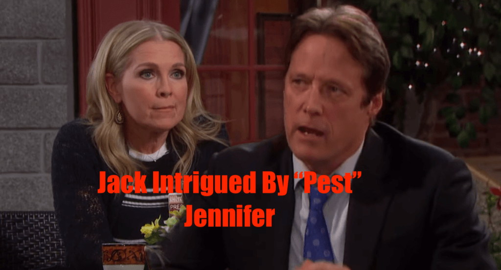 'Days of Our Lives' (DOOL) Spoilers for July 17th: Pest "Jennifer" Intrigues Jack, Closes In On Memories - Eve Hits the Roof!