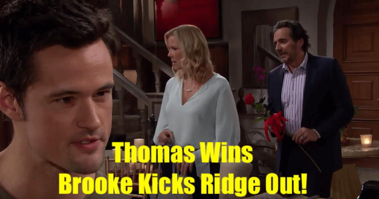 'Bold and the Beautiful' Spoilers for October 2nd: Thomas's Sly Game Wins - Brooke Kicks Ridge Out of Forrester Mansion For His Misdeeds With Shauna!