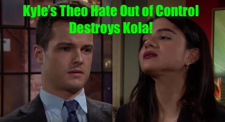 'Young and the Restless' Spoilers: Kyle's Theo Hate Out of Control, Slowly Destroys Relationship With Lola!