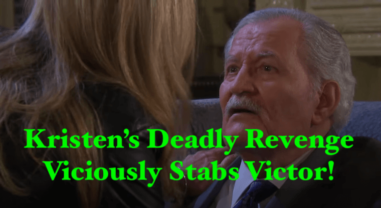 Next Week 'Days of Our Lives' Spoilers: Kristen DiMera (Stacy Haiduk) Exacts Brutal Revenge, Viciously Stabs Victor Kiriakis (John Aniston)! Does Victor Die On DOOL?