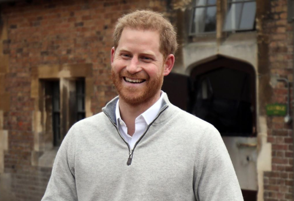 prince harry smiles british royals