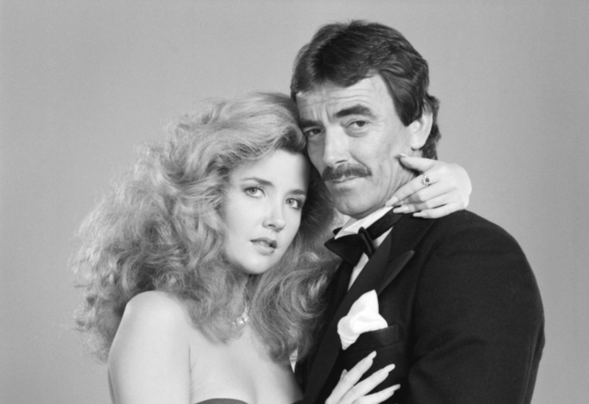 victor newman eric braeden nikki newman black and white young and restless