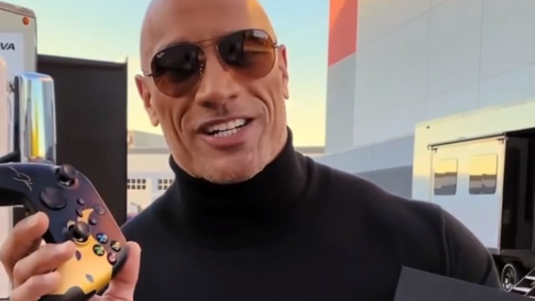 The Rock Gets To Deliver ONE OF A KIND “ROCK XBOX Series X” Consoles To 20 Different Children’s Hospitals