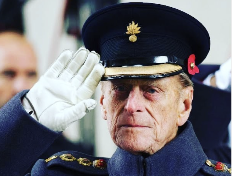 prince philip military salute british royal family