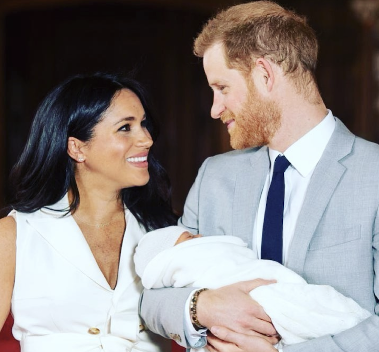 prince harry meghan markle british royal family give birth lilibet diana