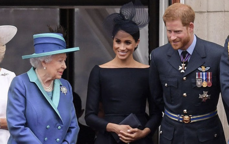 queen elizabeth prince harry meghan markle british royal family