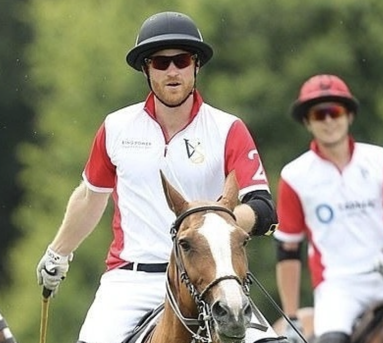 prince harry plays polo british royal family