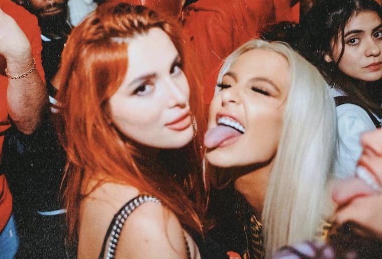 tana mongeau bella thorne hanging out