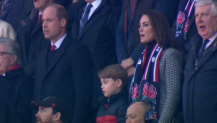 Prince George Joins Parents Prince William And Kate Middleton For His First Rugby Game