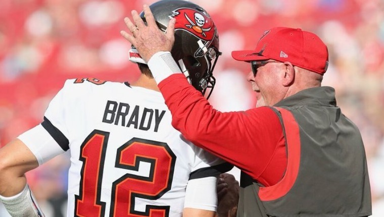 Buccaneer's Quarterback Tom Brady Thanks Coach Bruce Arians And Wishes Him The Best In His Retirement