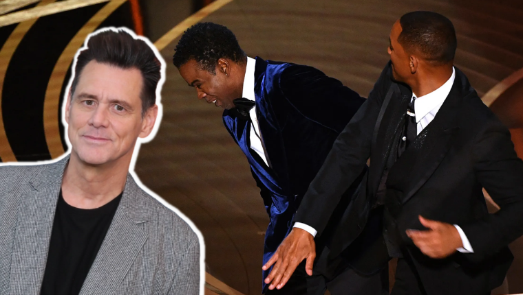 Jim Carrey Thinks It's Disgraceful That Will Smith Slapped Chris Rock
