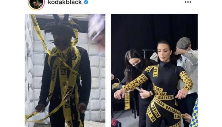 Kodak Black and Kim Kardashian
