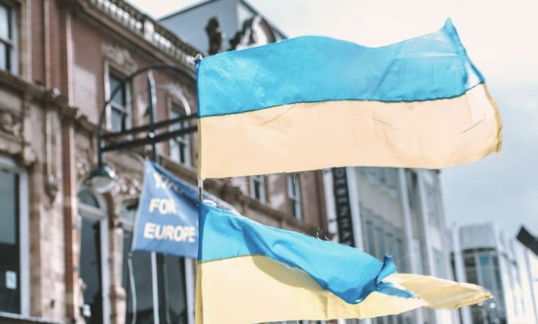 ukraine flag march 2022