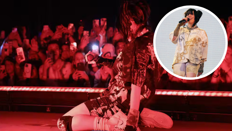 Billie Eillish Takes A Tumble At Coachella - "You Guys, I Just Ate S*** Up Here"
