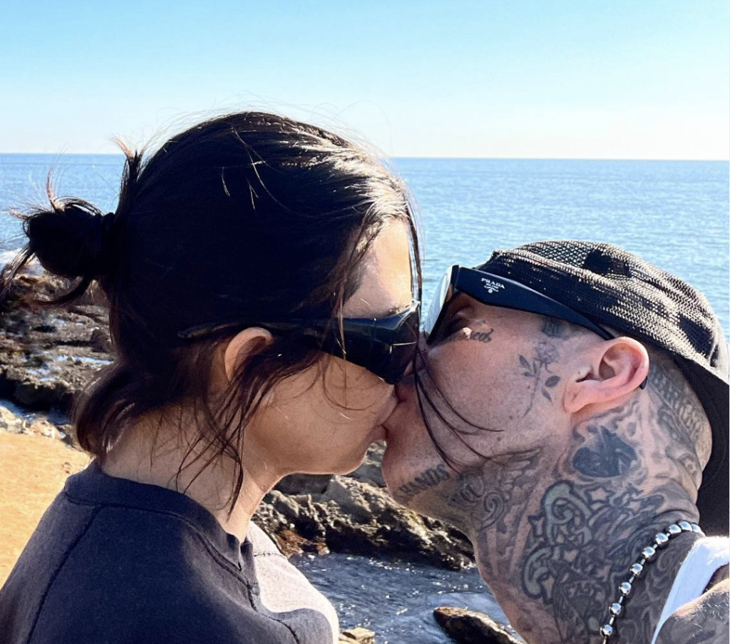 Travis Barker and Kourtney Kardashian