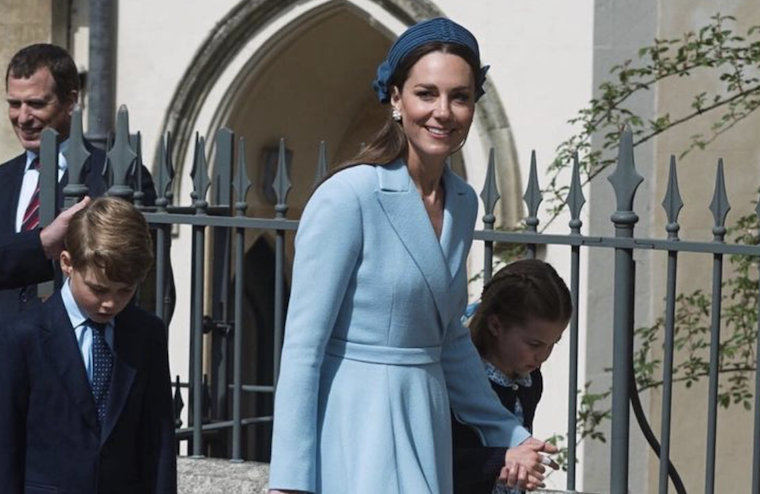kate middleton easter blue outfit