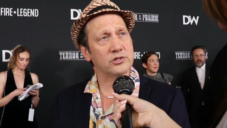 Rob Schneider Stands By His Views While Being Interviewed At Daily Wire's Premiere Of Gina Carano's 'Terror On The Prairie'