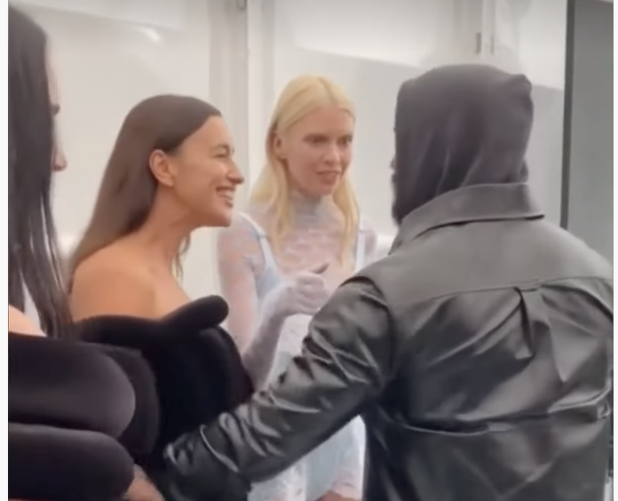 Kanye West Pictured Getting Flirty With Ex Irina Shayk