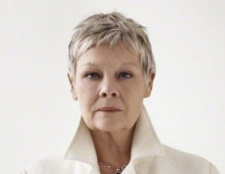 judi dench in white