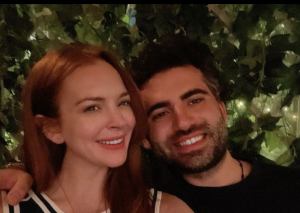 Lindsay Lohan And Bader Shammas Make Their Red Carpet Debut