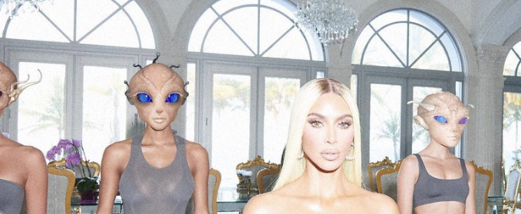 Kim Kardashian Fuels UFO Rumours With Outlandish Skims Line