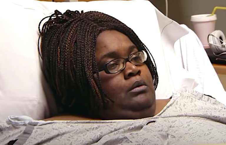 liz evans my 600 lb life in hospital bed