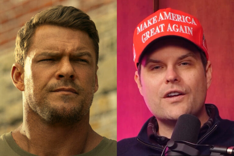 alan ritchson vs matt gaetz maga