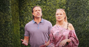 Nick and Sharon in the Maze