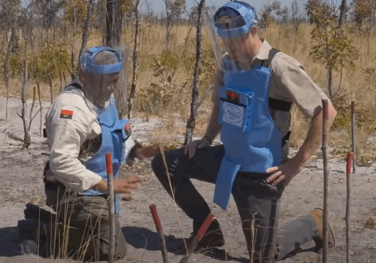 Prince Harry preparing to walk the mine field that his mother did years ago